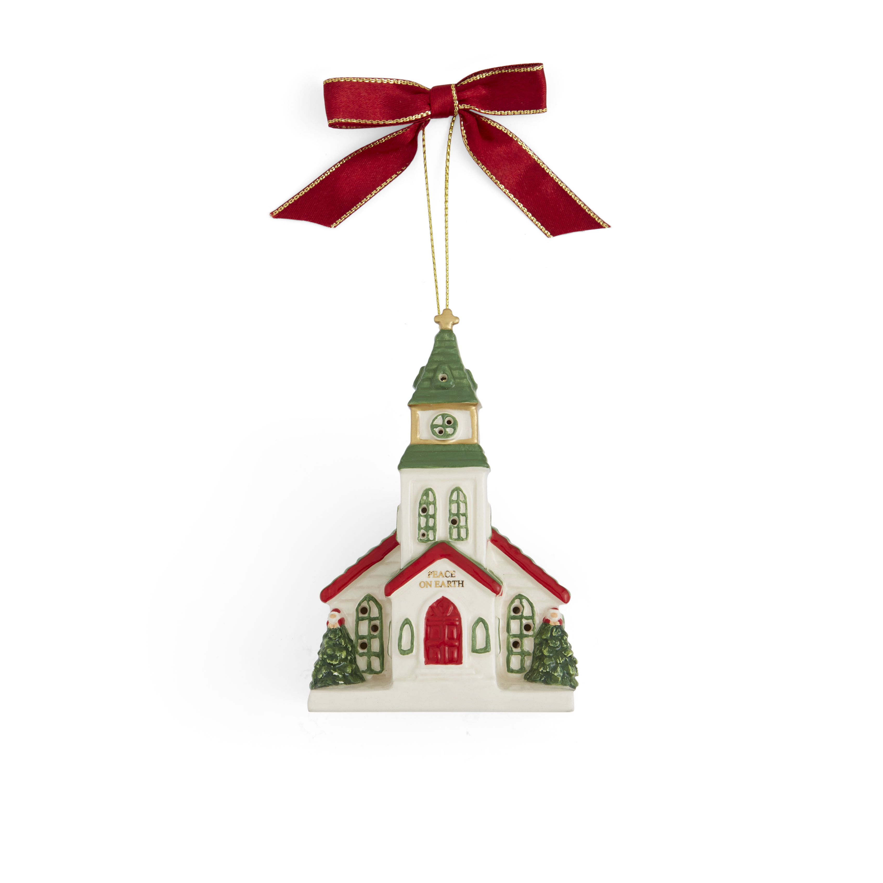 Christmas Village Church LED Ornament image number null